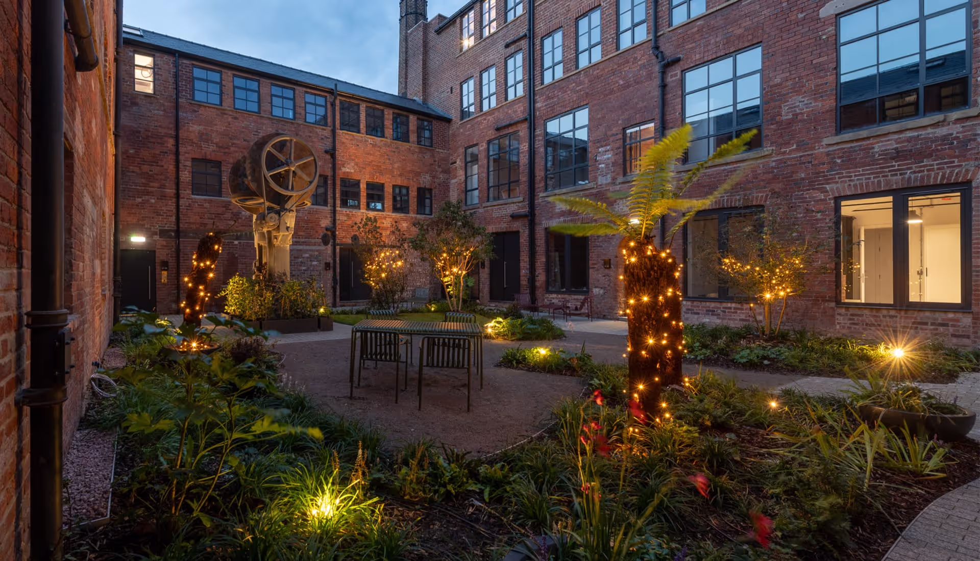 Courtyard in ollo complex.